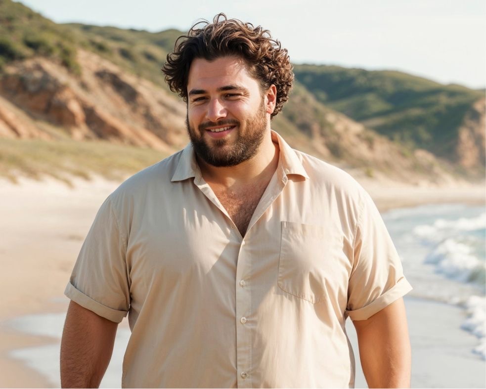Man using smartphone in office
